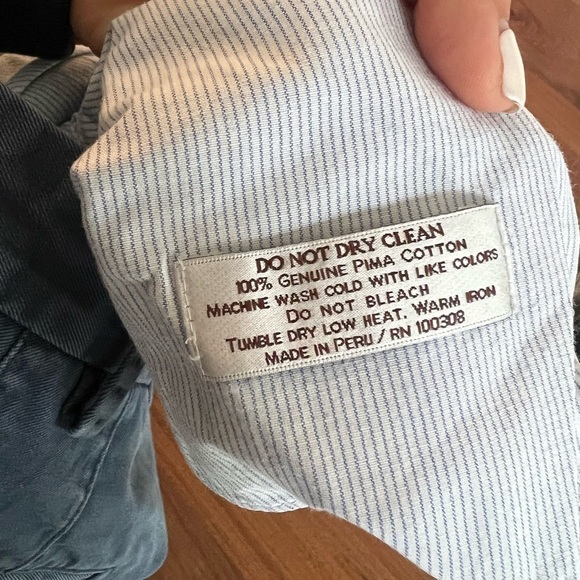 PETER MILLAR RALEIGH WASHED TWILL FLAT FRONT PANT navy blue size 35x30 F - Picture 8 of 10